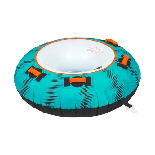 Mesle Funtube Ringo 54', 1-2 Personen Donut Wasserreifen aufblasbar, Towable Tube für Kinder & Erwachsene, Wasser Schleppring für Boot & Jetski, Wasserreifen zum Ziehen