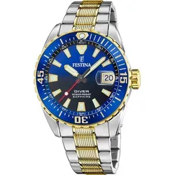 Festina F20706/1 Herren Armbanduhr - Elegante Herrenarmbanduhr mit goldenem Edelstahlgehäuse, Saphirglas und wasserdicht bis 20 ATM - ideal für jeden Anlass.