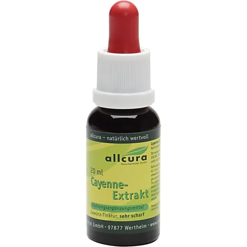 Cayenne Extrakt sehr scharf 20 ml von allcura