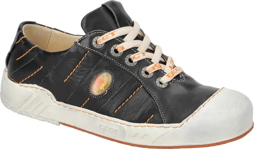 Eject PUZZLE Herren Schnürschuhe Schwarz 45 EU - Sneaker aus hochwertigem Echtleder mit bequemer Gummisohle, ideal für den täglichen Gebrauch und stilvoll unterwegs.