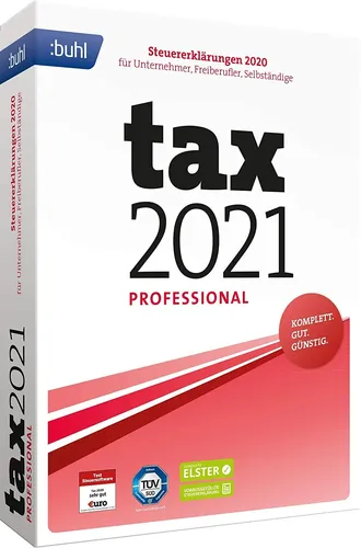 Tax 2021 Professional NEU - Effektive Steuervorbereitung - Steuererklärung (Software) mit benutzerfreundlichem Interface und umfassenden Funktionen für eine optimale Steuererklärung.