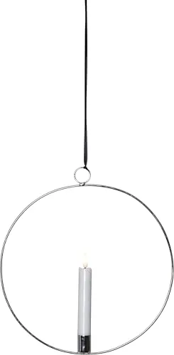 Best Season LED Kerze Flamme mit Ring in silber von Star Trading