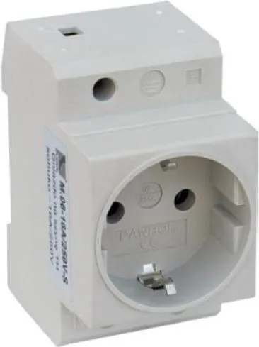 Schuko Steckdose für Hutschiene 16A Einbausteckdose für Verteiler Schaltschrank