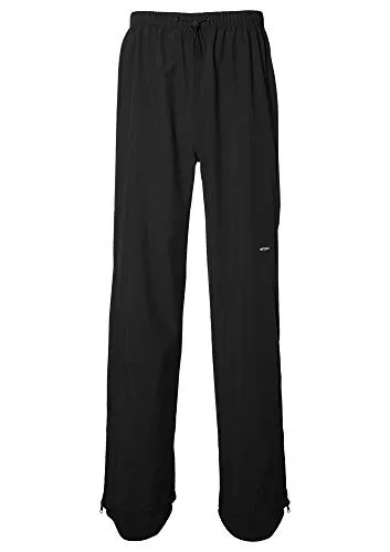 Basil Hoga Regenhose (pechschwarz) Größe:S - Unisex Fahrrad Regenhose aus 100% Polyester, wasserdicht mit 5.000 mm Wassersäule, abnehmbare Hosenbeine und Reflektoren für optimale Sichtbarkeit.