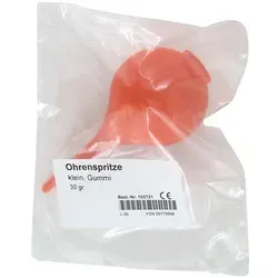 Ohrenspritze Klein 30G Gummi - Medizinischer Bedarf, sanfte und gründliche Ohrenschmalz-Entfernung mit talkumfreier Gummi-Ohrenspritze in kleiner Größe.