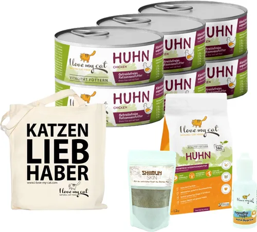 I love my cat Sparset für Birma-Katzen – Trocken- und Nassfutter mit Huhn - Hochwertiges Futterset für Birma-Katzen mit getreidefreiem Trockenfutter und schmackhaftem Nassfutter. Unterstützt die gesunde Ernährung und das Wohlbefinden Ihrer geliebten Katze.