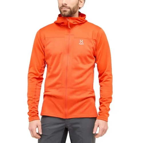 Haglöfs Herren Roc Flash Mid Hoodie Jacke, habanero, M