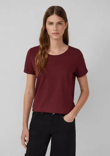 s.Oliver Kurzarmshirt T-Shirt T-Shirt mit Ärmelumschlag