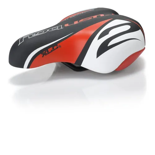 XLC Kinder Jugend Fahrrad Sattel SA-C02 Schwarz Rot Unisex 180x145mm 303g