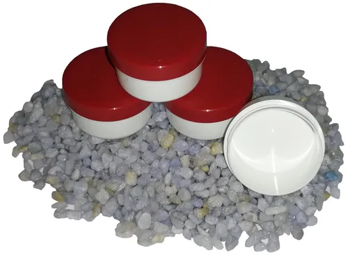 Salbendosen Salbendose Kunststoffdosen Cremedosen Kuken 5g 6ml Deckel rot 100