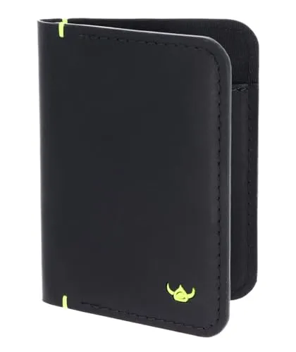 Golden Head Leder Neon RFID Protect Kartenetui 4456 Schwarz