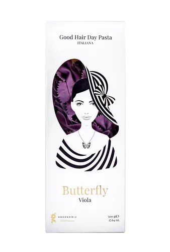 Greenomic Delikatessen Good Hair Day Pasta Butterfly Viola Farfalle Nudeln 500g