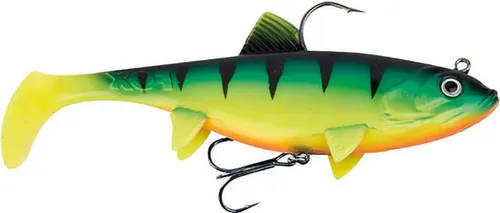 Fox Rage Replicant wobble - Gummifisch Swimbait, Farbe:UV Firetiger, Länge / Gewicht:23cm - 155g