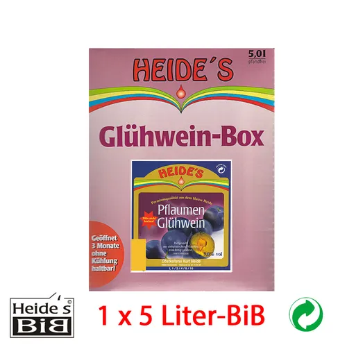 Glühwein Pflaume 9,5% Alc., 5 Liter-BiB - 1er-Pack