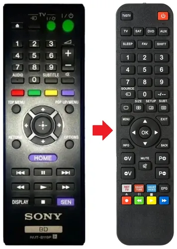 Fernbedienung passend für SONY BDPS280 | BDPS3100 | BDPS383