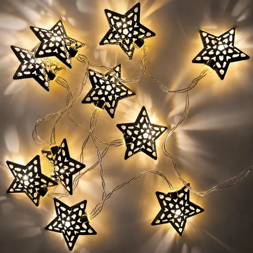 LED Lichterkette Stern Weihnachten Weihnachtsdeko Weihnachtsbeleuchtung Deko