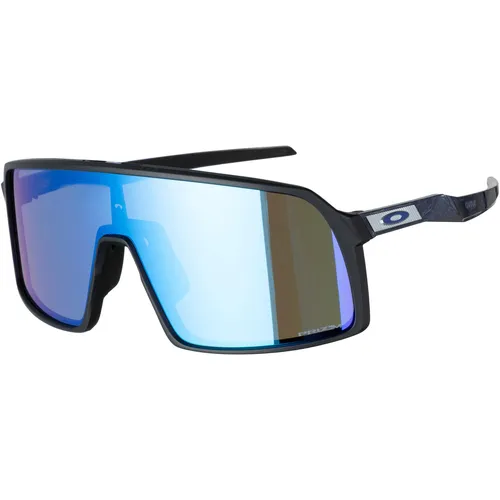 Oakley OO9406 SUTRO Herren-Sonnenbrille - Sportbrille mit blaugrauem Spiegelglas, ideal für Sport und Freizeit, bietet optimalen UV-Schutz und hohen Tragekomfort.