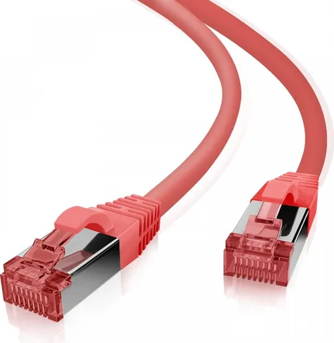 Helos 118000 Patchkabel S/FTP Cat 6 rot 5,0m Netzwerk Kabel