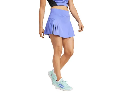 adidas Tennisrock Pro HEAT.RDY Match blau Damen, Größe: L - Bleib cool und fokussiert auf dem Platz mit dem adidas Tennisrock. Das innovative HEAT.RDY Material sorgt für angenehme Temperaturregulierung und Feuchtigkeitsmanagement. Mit Faltendetails für Bewegungsfreiheit und einem komfortablen, dehnbaren Bund.