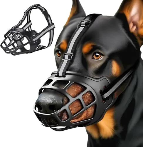 TTPSRY Korbartige Hundemaulkorb Atmungsaktiv Verstellbar Beißschutz Maulkorb Sicherheitsmaulkorb Trainingsmaulkorb Haustier Schutzausrüstung