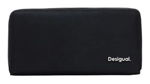 Desigual Damen Geldbörse Priori Fiona Black - Elegante Portemonnaie mit stilvollem Design, ideal für jeden Anlass. Kompakt und leicht mit praktischen Fächern für Karten und Münzen.