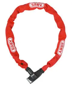 ABUS Kettenschloss CityChain 6800 - Sichere Fahrradverriegelung - Fahrradschlösser aus gehärtetem Stahl mit Textilschlauch, schützt vor Lackschäden. Wendeschlüssel für einfaches Öffnen und idealer Transport ohne Halterung.