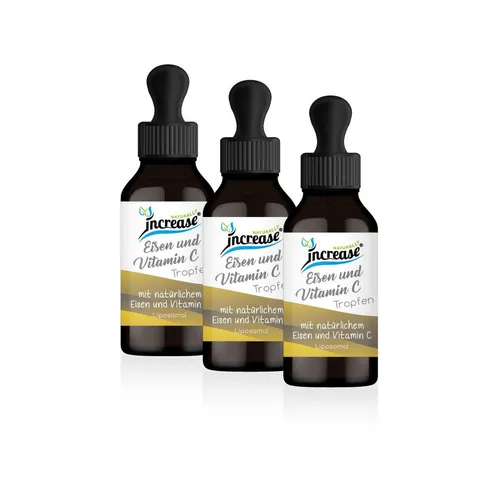Liposomale Eisen & Vitamin C Tropfen - Nimm 3, zahl 2 Aktion - Hochdosierte Tropfen mit 80 mg Eisen und Vitamin C pro Tag. Ideal zur Unterstützung der täglichen Ernährung, frei von chemischen Extraktionsprozessen. 7200 mg in 3 Flaschen!