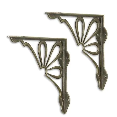 vianmo 2er Set Wandhalterungen Gusseisen #84924