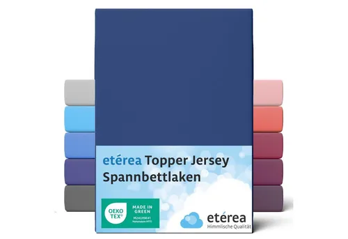 etérea Himmlische Qualität Spannbettlaken etérea Comfort Jersey Topper Spannbettlaken, Jersey, Gummizug: rundum, (1 Stück)