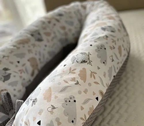 LOOLAY Schwangerschaftskissen 170 cm - Ergonomisches Stillkissen aus 100% Baumwolle - Ergonomisches Stillkissen für optimalen Komfort in jeder Schlafposition. Hergestellt aus hautfreundlicher, schadstofffreier Öko-Tex Baumwolle. Vielseitig einsetzbar als Schlaf- und Entspannungskissen, ideal für Schwangere und Seitenschläfer.