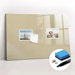 Tulup Magnettafel aus Glas, 60x40 cm – Elegante Magnettafel für Büro und Zuhause - Praktische Magnettafel aus gehärtetem Glas, ideal zum Organisieren von Notizen und Erinnerungen. Mit 5 starken Neodym-Magneten und einfachem Montagematerial – perfekt für kreative Köpfe!