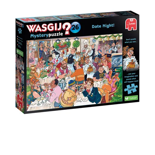  B-WARE) Wasgij Mystery 26, Date Night, 1000 Teile Puzzle (B-WARE
