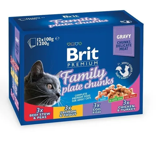 BRIT Pouches Family Plate 12x100g von Brit