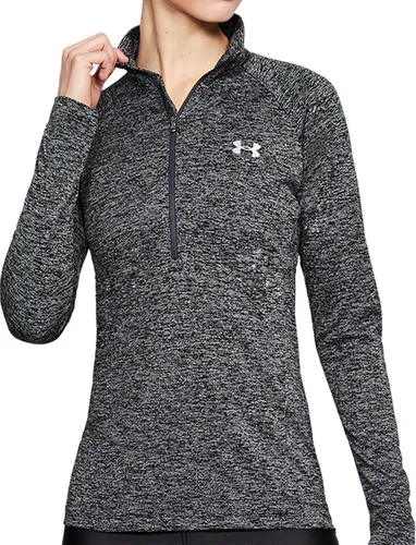 Under Armour Tech™ Twist 1/2 Zip Sportjacke Damen Schwarz S in schwarz von Under Armour