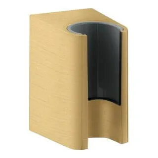 Axor One Brausenhalter - Brushed Gold Optic - Eleganter Brausenhalter für Schläuche mit zylindrischen Muttern, ideal für ein modernes Badezimmer-Design.