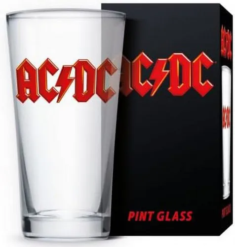 Klangundkleid Bierglas AC/DC Trinkglas, 1-tlg., Klassisches Pint-Format