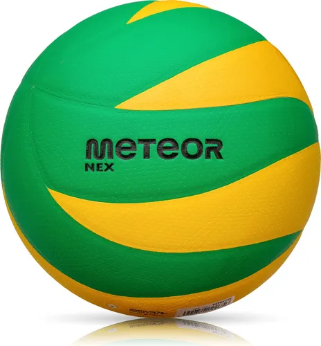 Volleyball Schulball Spielball Trainingsvolleyball Meteor NEX #5 gelb/grün