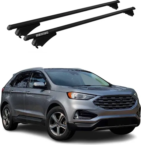 OMAC Dachträger für Ford Edge 2016-2020, Aluminium Schwarz 2tlg