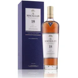 The Macallan 18 Years Double Cask Whisky 2023 - Edle Geschenkbox - Whisky in Geschenkbox, vollmundiger Geschmack mit perfektem Gleichgewicht zwischen amerikanischer und europäischer Eiche.