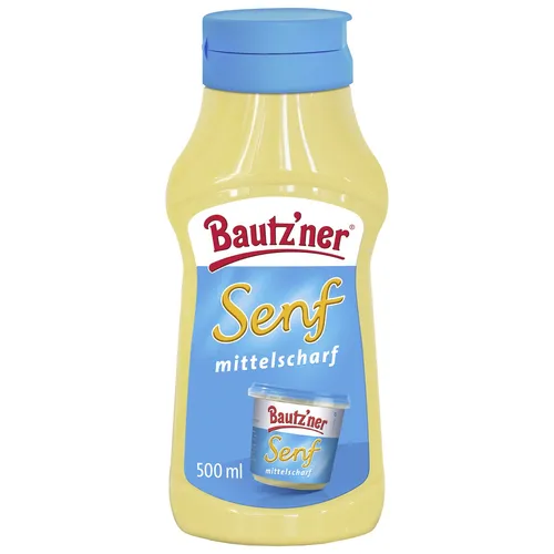 Bautzner Senf mittelscharf 500ml von Senf