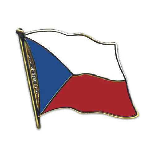 Flaggen-Pin vergoldet Tschechien