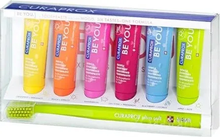 CURAPROX be you Mix-Set 6-Zahnpasten+1-Zahnb. 60 ml