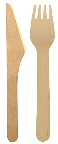 Messer und Gabel aus Holz 200 tlg. Besteckset von TAMLED