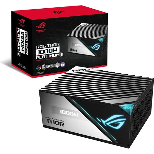 ASUS ROG Thor Platinum 1000P II - 1000W Platinum Gaming Netzteil, voll modular mit AURA Sync und OLED-Power-Display für optimale Leistung