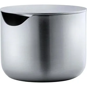 Blomus Zuckerdose Basic aus Edelstahl - Elegante Zuckerdose mit Deckel, 100ml Fassungsvermögen, spülmaschinenfest und pflegeleicht – ideal für stilvolle Kaffeetafeln.