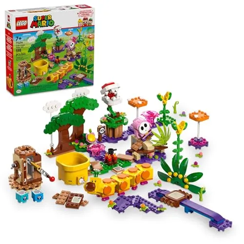 Lego Super Mario Soda Jungle Maker Set - Anpassbares Dschungel-Spielzeug für Kinder ab 7 Jahren - Entdecken Sie das LEGO Super Mario Dschungel-Maker-Set! Mit 598 Teilen und 3 Spielfiguren fördern Kinder Kreativität und interaktives Spiel. Perfekt als Geburtstagsgeschenk für kleine Abenteurer!