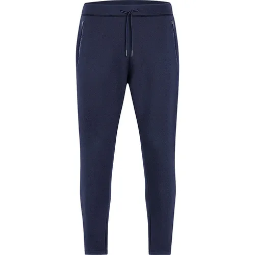 JAKO Herren Jogginghose Pro Casual, Marine, M - Badmintonbekleidung Herren, sportiver Schnitt aus Soft-Doubleface-Polyester mit weichem Griff und praktischen Reißverschlusstaschen, umweltfreundlich aus 50% recyceltem Material.