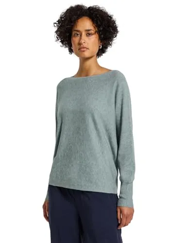 STREET ONE Damen Strickpullover mit U-Boot-Ausschnitt - Strickpullover für Damen mit lässigem Schnitt und weicher Materialmischung. Ideal für Freizeit und Büro, sorgt für hohen Tragekomfort und einen modernen Look.