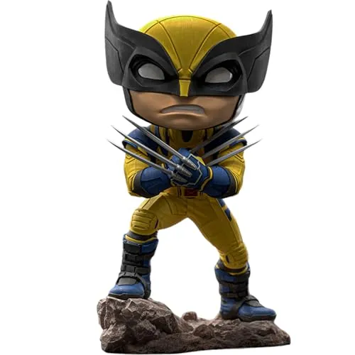 Iron Studios Minico Wolverine Statue - Model Statuen: Detaillierte und handbemalte Wolverine-Figur (14 cm) - ideal für Sammler und Fans der Deadpool und Wolverine Franchise.