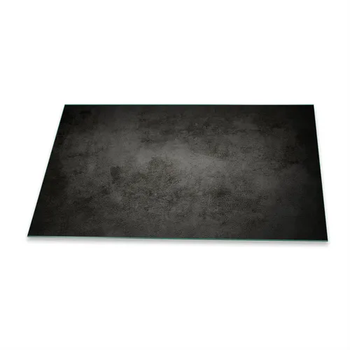 Herdabdeckplatte Ceran 90x52 Textur Schwarz Abdeckung Glas Spritzschutz Küche